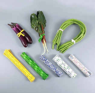 Single-Sided Printed Laminated Paper Twist Ties for Vegetable/Fruit